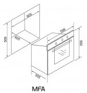 ALVEUS ŞELALE BEYAZ 2Lİ ANKASTRE SET (MFA 604 - MOD 3000) thumbnail 5