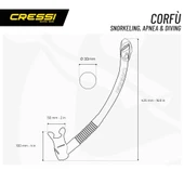 Cressi Corfu Yetişkin Şnorkel Pembe thumbnail 3
