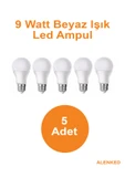 Lightech Led 5'li 9w Ampul Beyaz Işık thumbnail 1