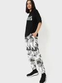 Baskılı Oversize T-shirt - Siyah thumbnail 2