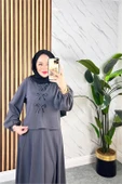 Dipmoda kadın elbise bluz ikili takım DPMS032 thumbnail 2