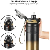 Tkk Çelik Termos 900 Ml T2025  Turuncu thumbnail 4