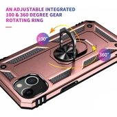 iPhone 13 / iPhone 14 Kılıf Sofya Panzer Ring Tam Koruma Kapak thumbnail 4