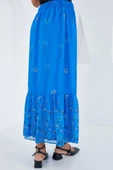 Saks Desenli Şifon Etek 8010 thumbnail 4