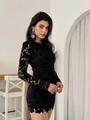 Suff Çiçek Detaylı Elbise thumbnail 6