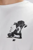 Bad Bear Duggie Beyaz Erkek Baskılı Tişört thumbnail 3
