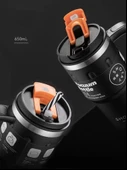 Shotay Travel Çelik Termos Mug 900Ml Krem thumbnail 10