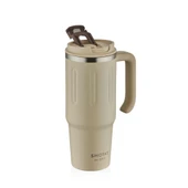 Shotay Travel Çelik Termos Mug 900Ml Krem thumbnail 2