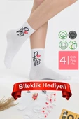 4 Çift Sevgililer Günü Çorap Seti thumbnail 1