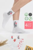 4 Çift Sevgililer Günü Çorap Seti thumbnail 2