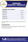 Nutraxin Quercetin + Bromelain 30 Tablet thumbnail 3