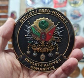Osmanlı Devlet Arması - DEVLET-İ EBED MÜDDET - 3 Boyut  - 3d Arma - TPU Patch thumbnail 2