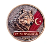 BOZKURT 3 BOYUT VATAN NAMUSTUR Peç- 3d Arma - TPU Patch thumbnail 1