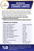 Nutraxin Multivitamin Erkek 60 Tablet thumbnail 2