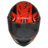 Ls2 Rapıd 2 Spox Kırmızı-Gri Kask Xl thumbnail 4