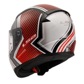 Ls2 Rapıd 2 Extra Beyaz-Kırmızı Kask L thumbnail 5