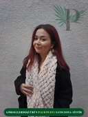PALM PUFFY HASIR ÖRGÜLÜ ATKI thumbnail 3