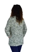 Kadın Ebruli Desen Baskılı Viscon Bluz BGL-ST04286 thumbnail 5
