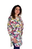 Kadın Çiçekli Desen Viscon Gömlek BGL-ST04238 thumbnail 4