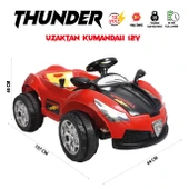 THUNDER 12 V AKÜLÜ ARABA KIRMIZI thumbnail 4
