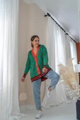 Yeşil Desenli Hırka thumbnail 2