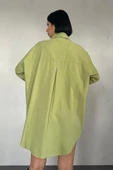 Yeşil Çift Cep Kapaklı Çıtçıtlı Gömlek thumbnail 3