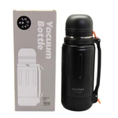 Shotay Durable Çelik Termos Matara 1500Ml Siyah thumbnail 2