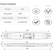 Sanel Parmak Led Sarı Universal thumbnail 3