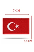 Single Sword Nakış Bayrak Patch - Peç 7 Cm X 3,5Cm thumbnail 2