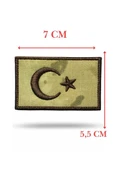 Single Sword Nakış Bayrak Patch - Peç 7 Cm X 3,5Cm thumbnail 4