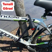 Bisiklet Kilit 150 cm Motosiklet Halat Zincir Çelik Kilit Çap 12 mm Ø  Hırsız Önleme Güvenlik 1 Adet thumbnail 4