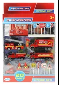 Die Cast Metal 20 Parça İtfaiye Seti - Tankerli thumbnail 1