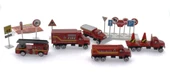 Die Cast Metal 20 Parça İtfaiye Seti - Tankerli thumbnail 4
