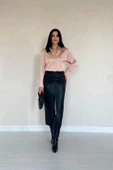 Bej Saten Gömlek thumbnail 1