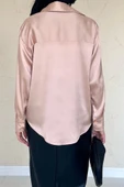 Bej Saten Gömlek thumbnail 4