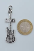 Nirvana Elektro Gitar Gümüş Kaplama Örme Zincir Kolye thumbnail 4