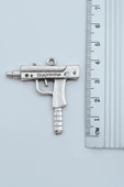 2'li Uzi - M4  Gümüş Kaplama Kolye Seti thumbnail 4