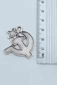 3'lü Devrim Che Guevara Orak Çekiç Gümüş Kaplama Kolye Seti thumbnail 5