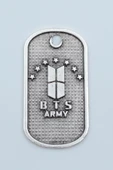BTS Army Künye Gümüş Kaplama Kolye Ucu thumbnail 1