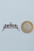 Metallica Gümüş Kaplama Örme Zincir Kolye thumbnail 4