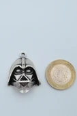 Star Wars - Darth Vader Gümüş Kaplama Örme Zincir Kolye thumbnail 4