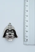 Star Wars - Darth Vader Gümüş Kaplama Örme Zincir Kolye thumbnail 3