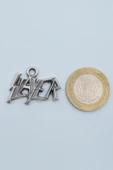 Slayer Gümüş Kaplama Örme Zincir Kolye thumbnail 4