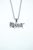 Slipknot Gümüş Kaplama Örme Zincir Kolye thumbnail 1