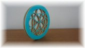 3D Renkli Çiçek Mandala Plastik Aparat thumbnail 3