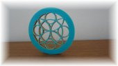 3D Renkli Çiçek Mandala Plastik Aparat thumbnail 6