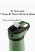 Shotay Mod Çelik Termos Matara 470Ml Yeşil thumbnail 3