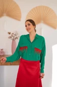 Yeşil Cepli Püsküllü Gömlek thumbnail 1