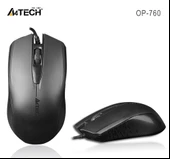 A4 TECH OP-760 USB SİYAH V-TRACK 1000 DPI MOUSE thumbnail 1