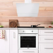 Kumtel Home Plus Beyaz Cam Ankastre Set thumbnail 6